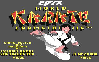 World Karate Championship Title Screen